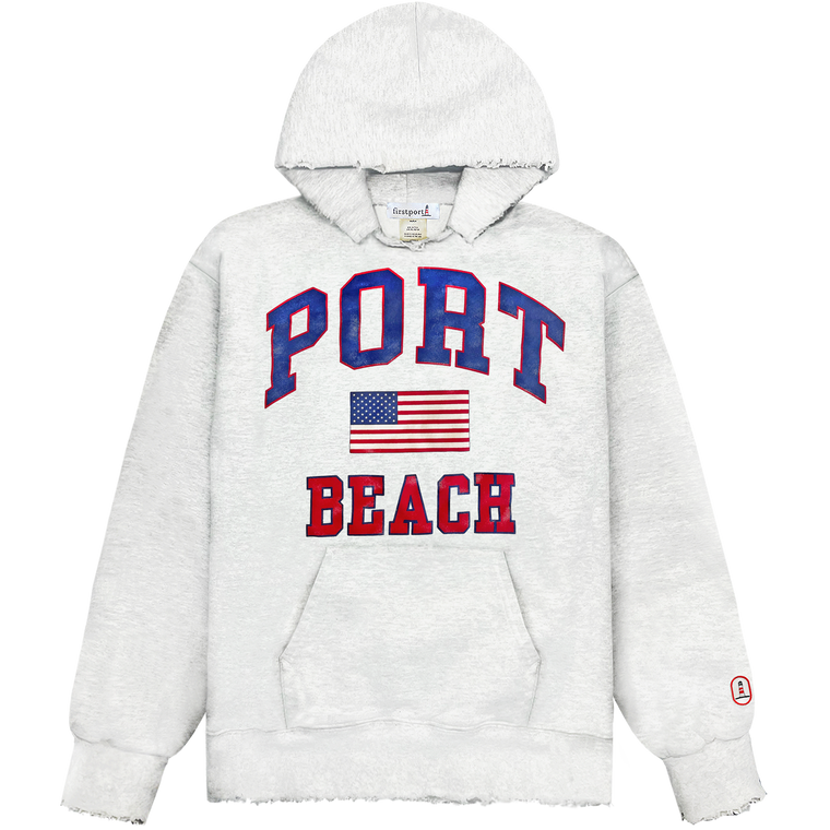 Port Beach Hoodie - Ash