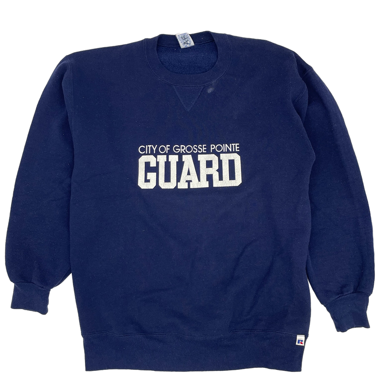90s City of Gosse Pointe Guard Crewneck- Size: XL