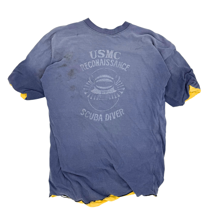 60s USMC Scuba Diver Reversible Tee- Size: M
