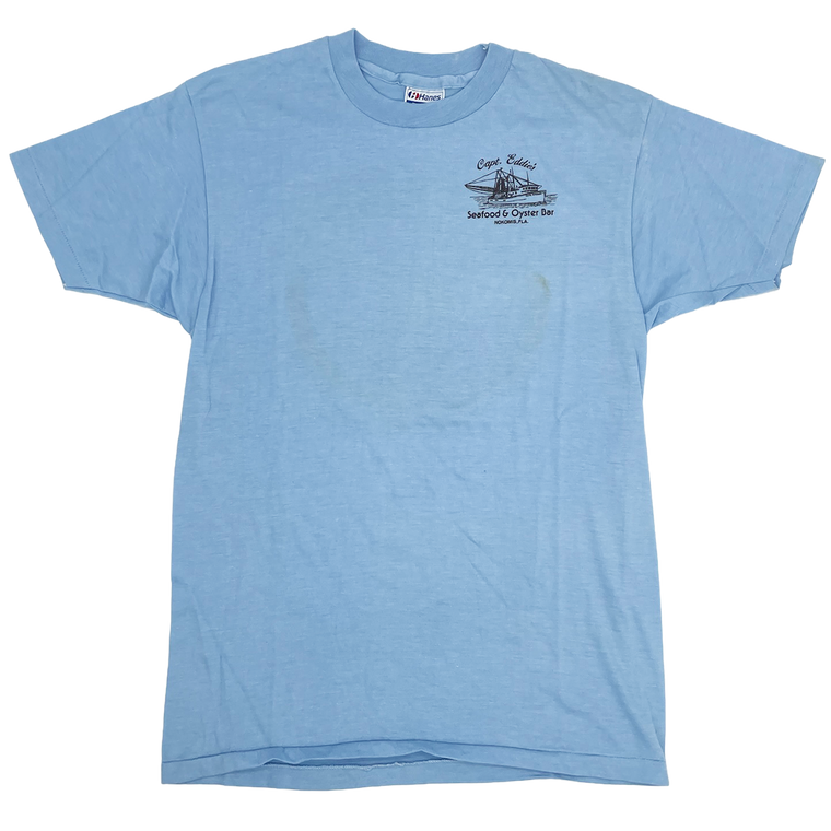 90s Capt. Eddie's Seafood and Oyster Bar Tee - Size: L