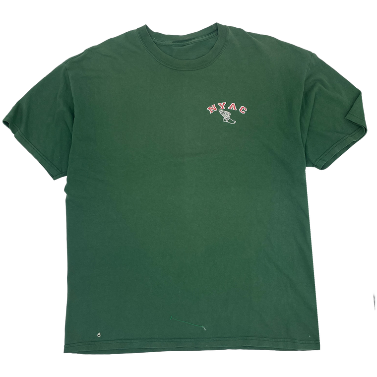 90's NYAC Green Winged Foot T-shirt - Size: L
