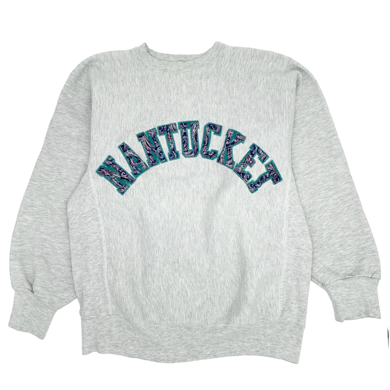 90s Nantucket Spellout Crewneck Sweatshirt - Size: XL