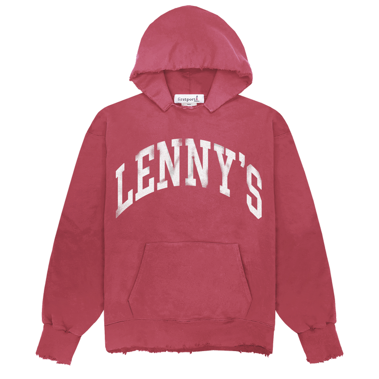 Lenny's Arch Hoodie  - Crimson