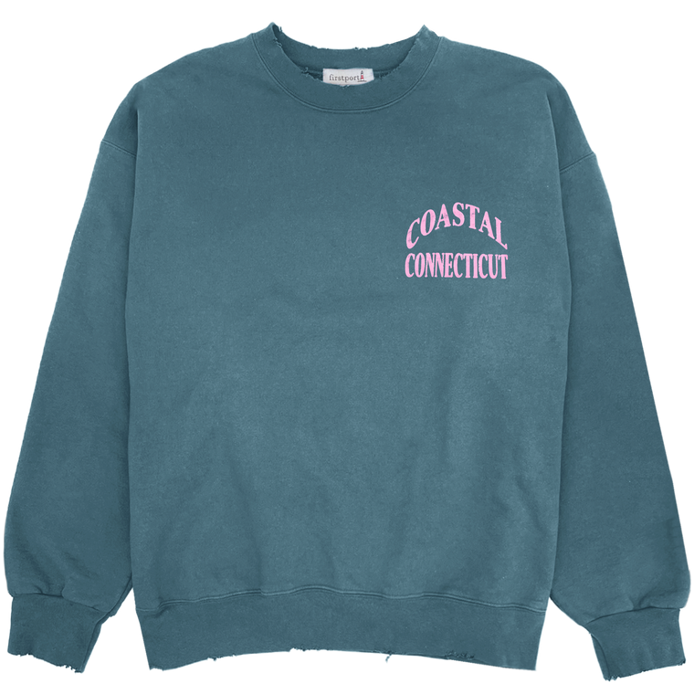Coastal Connecticut essential Crewneck - Cactus