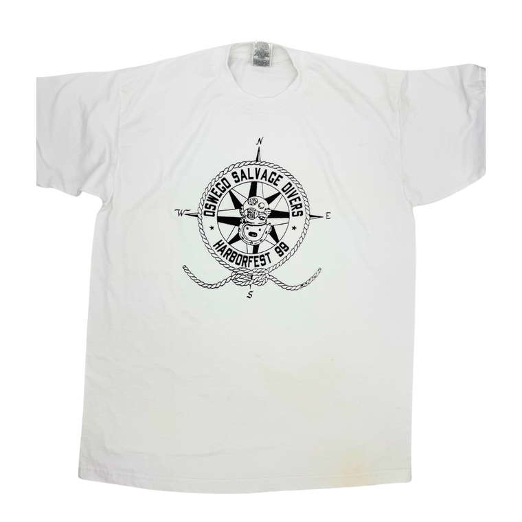 Vinage 90s Oswego Salvage Divers Tee - Size: XL