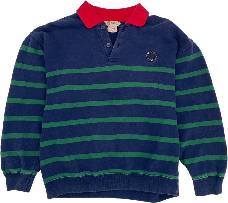 Vintage 80s Gucci Nautical Sweatshirt - Size: M