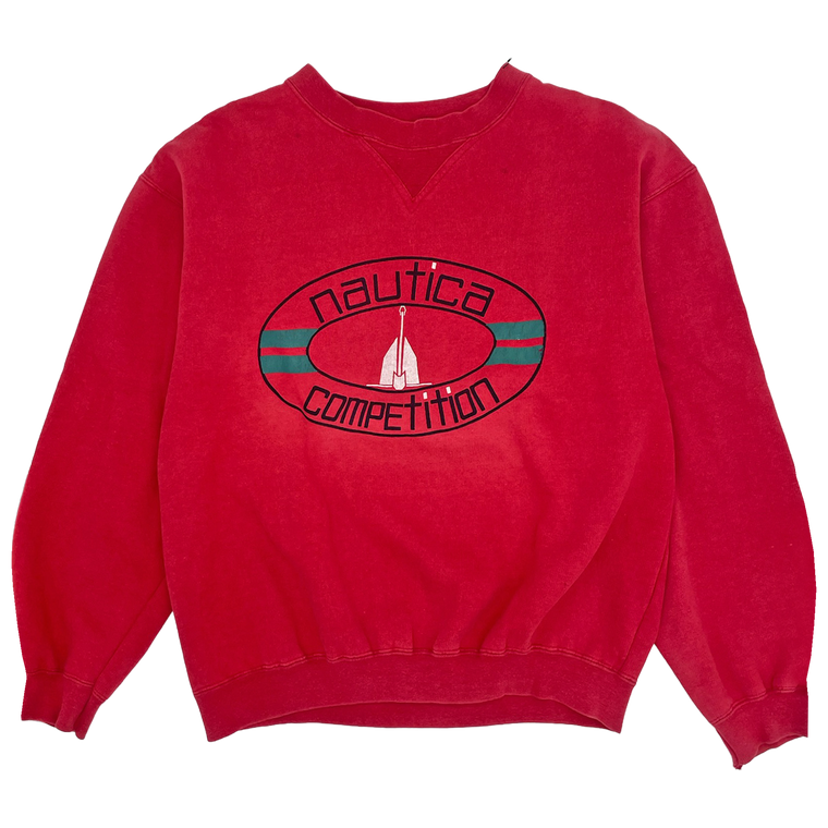 Vintage Nautica Competition buoy crewneck - Size: M