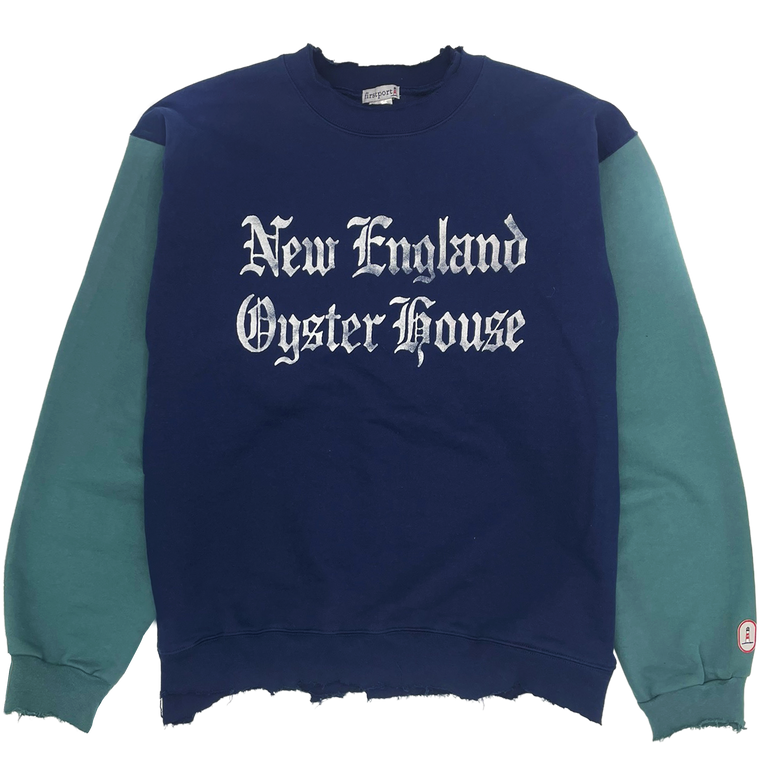 New England Oyster House Rugged Crewneck - Cactus/Navy