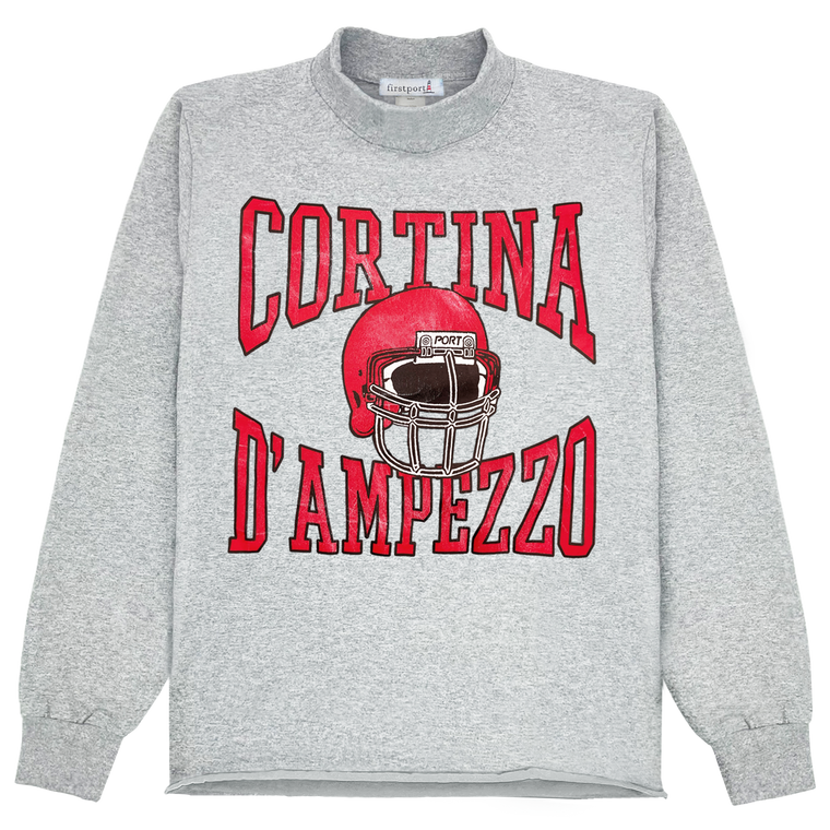 Cortina D'Ampezzo Mock Neck Longsleeve - Ash