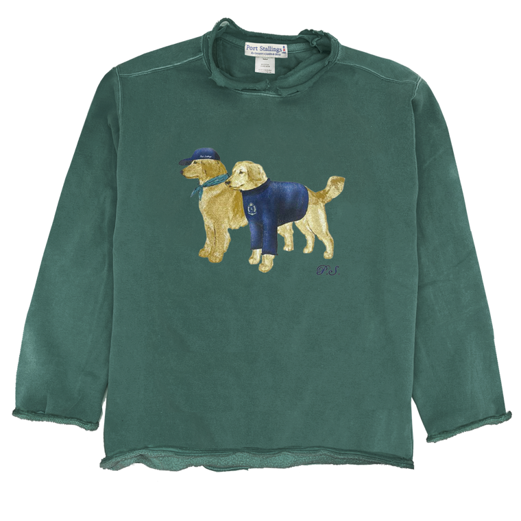 Firstport x Lunden & Olivia Retrievers Crewneck - Spruce (PRE-ORDER)
