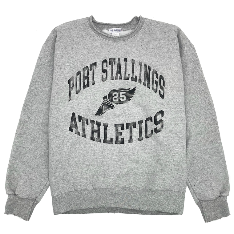 Firstport x Lunden & Olivia Port Stallings Athletics Crewneck - Heathered Grey (PRE-ORDER)