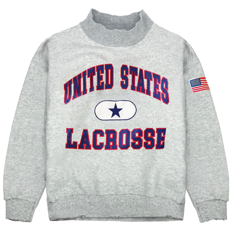 United States Lacrosse Mock neck - Ash