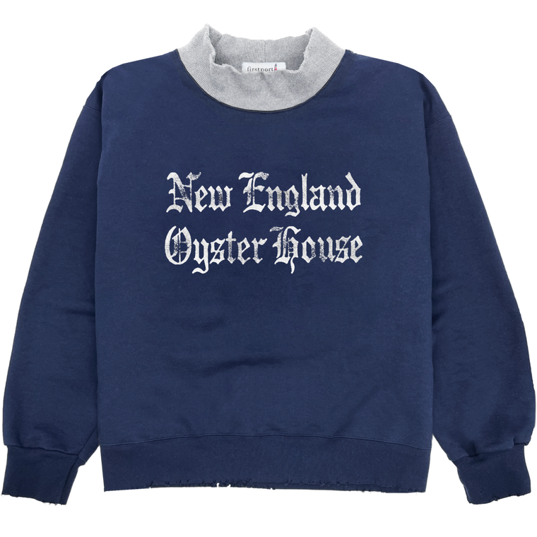 New England Oyster House Mockneck - Two Tone