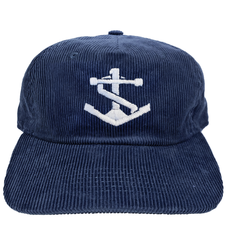 Anchor  Cord 5 panel cap - Navy