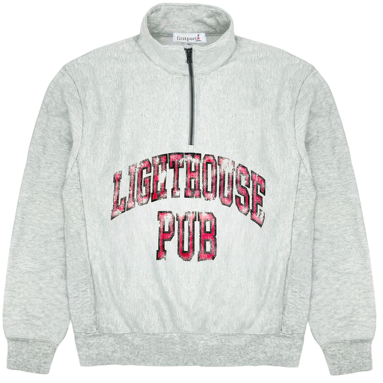 lighthouse Pub quarter zip - Ash