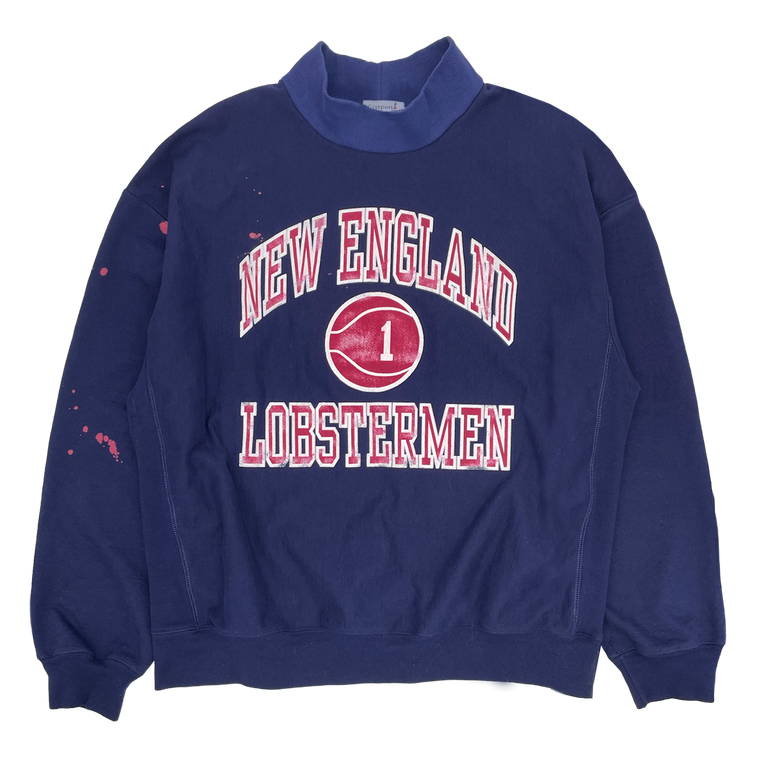 (RESTOCK) - New England Lobstermen Heavyweight Mock Neck - Navy