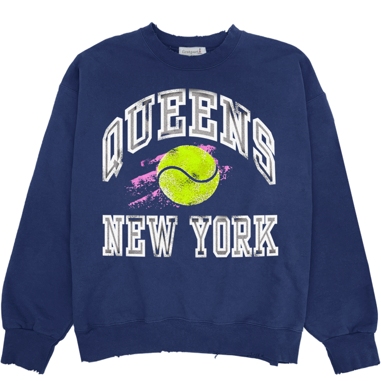 Queens NEw york tennis crewneck - Navy