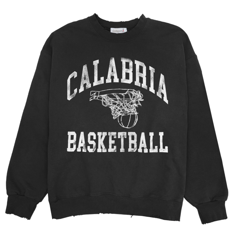 Calabria Basketball Rugged Crewneck - Black
