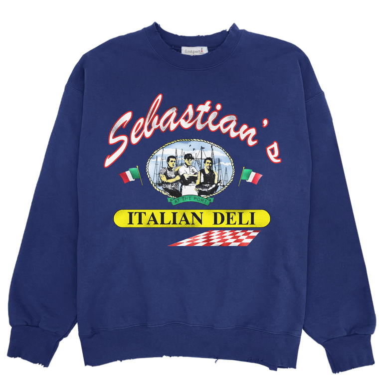 Sebastian's Italian Deli Rugged Crewneck - Navy