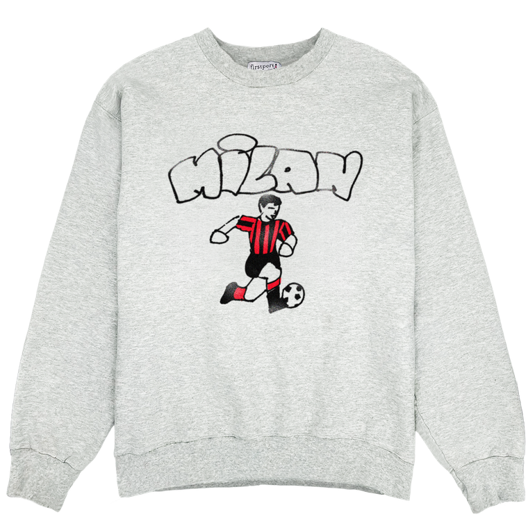 Milan Calcio Crewneck - Ash