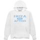 Ibiza Afters Rugged Hooded Sweatshirt - White