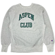Grey "Aspen Club" Crewneck Champion - Size: XL