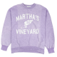 Martha's Vineyard Track Overdye Crewneck - Purple Heather
