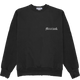 Weathered Series Montauk Essential Spell-out Crewneck - Black