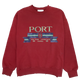 PORT Canal Rugged Crewneck - Red