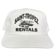 St Tropez Rentals 5 Panel Hat - White