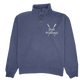 Firstport x Lunden & Olivia Port Stallings Crew Quarter Zip - Denim (PRE-ORDER)