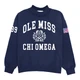 Firstport x Ole Miss Chi Omega Tau Mock Neck - Navy