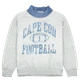 (RESTOCK) - Cape Cod Football Mockneck - Ash/Washed blue
