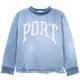 (RESTOCK) - Port Arch Rollneck Sweatshirt - Washed Blue