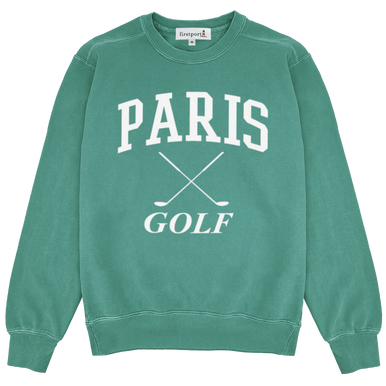 Paris Golf Crewneck Sweatshirt in Spruce