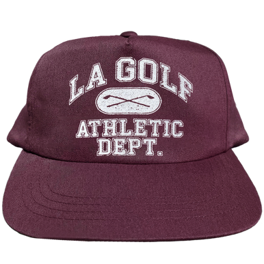 LA Golf x FIRSTPORT Athletic Dept. Hat - Maroon - firstport