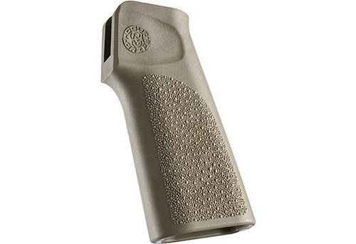 HOGUE AR15 15 DEGREE VERTICAL POLYMER NO FINGER GROOVES FDE