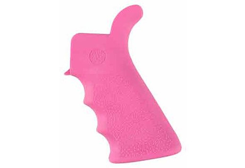 HOGUE AR-15 BEAVERTAIL GRIP W/FINGER GROOVES PINK