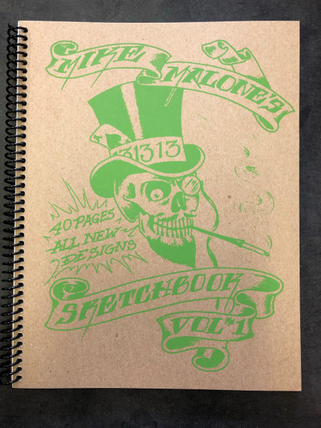 Mike Rollo Malone Tattoo Sketchbook Complete Set (3 books)