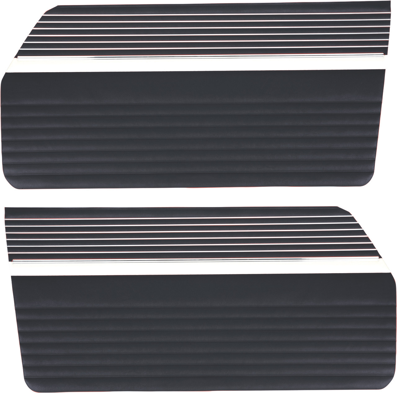 1962 Ford Galaxie 500; 2 Door; Front Door Panels; Black w/ White