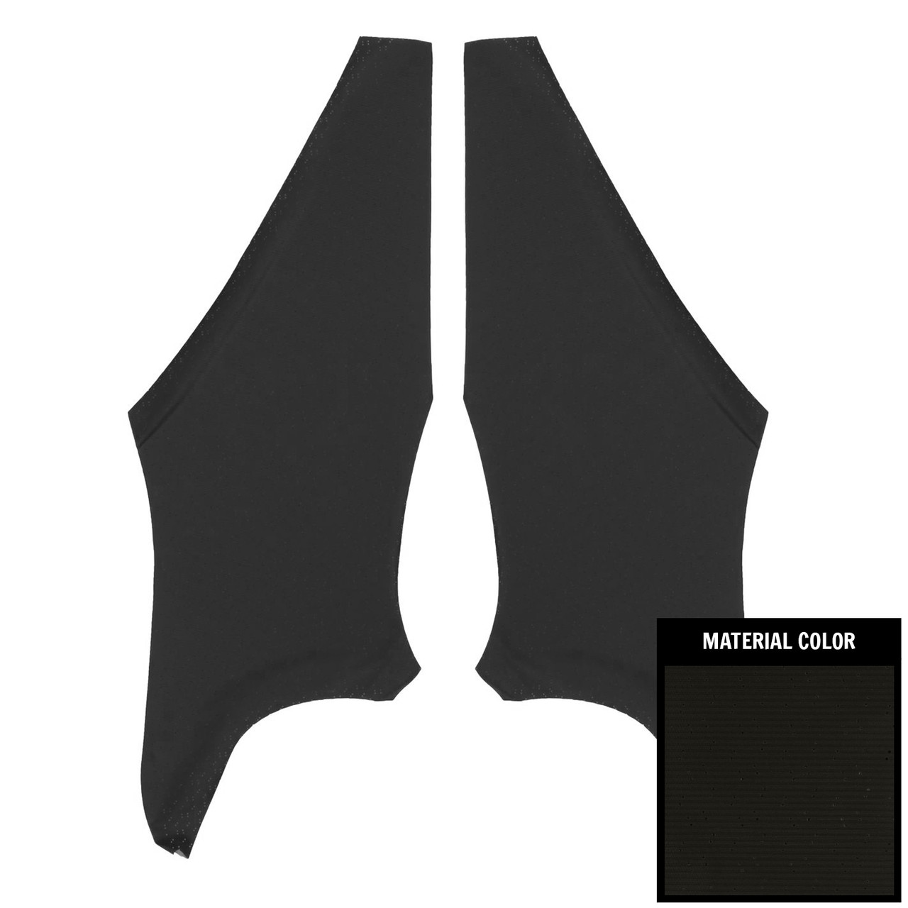1968-72 Pontiac GTO; 2 Door Hardtop; Perforated Sail Panels; Black