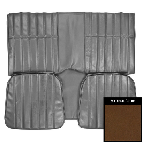 1971-1973 Chevrolet Camaro Hardtop Standard Dark Saddle Rear Bench Seat Cover