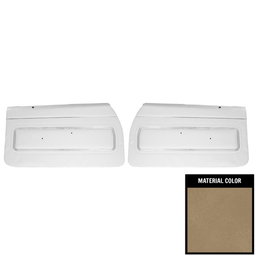 1971 GTO/LeMans Sport Pre-Assembled Platinum Sandalwood Front Door Panels