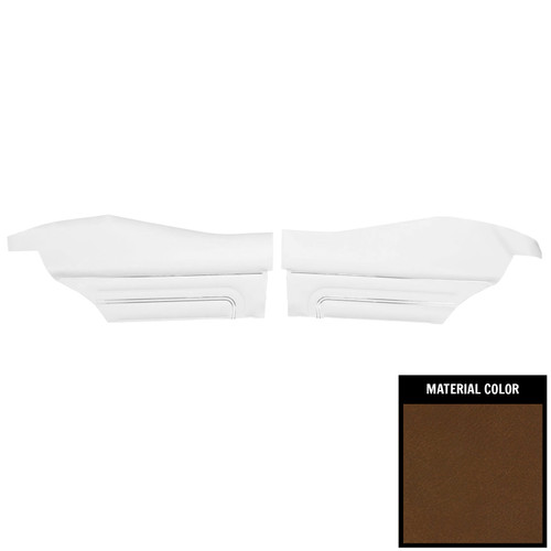 1971 Pontiac GTO Hardtop Platinum Edition Dark Saddle Rear Door Panels