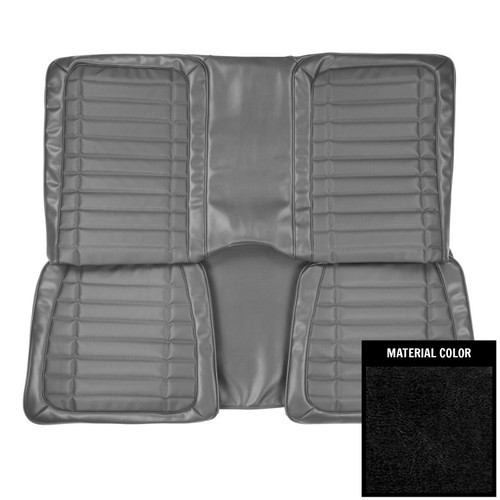 1971 Pontiac Firebird Hardtop Deluxe Black Rear Bench Seat Cover