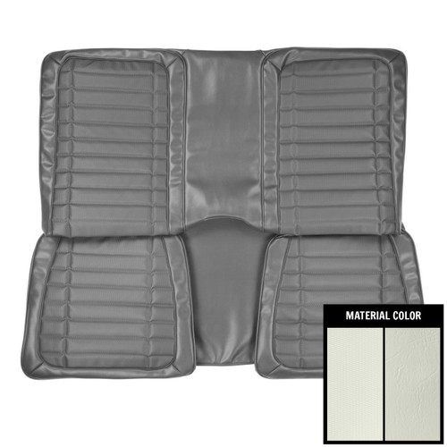 1971 Pontiac Firebird Hardtop Deluxe White Rear Bench Seat Cover