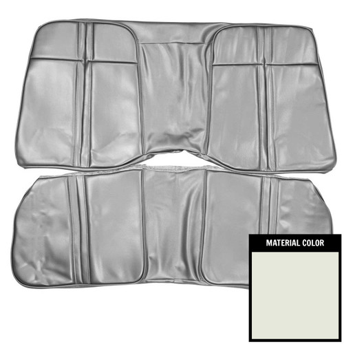 971 Mopar E-Body; Hardtop; Standard Rear Bench Seat Cover; White