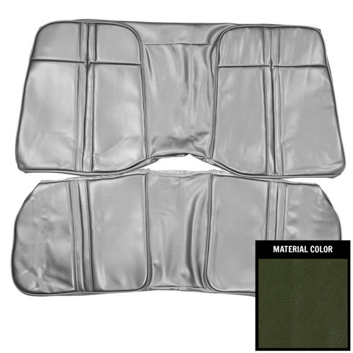 1971 Mopar E-Body; Hardtop; Standard Rear Bench Seat Cover; Burnt Orange