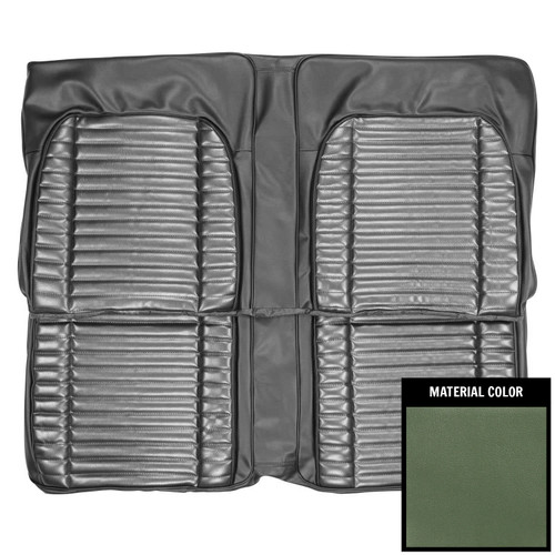 1971 Mopar B-Body; Hardtop; Rear Bench Seat Cover; Dark Metallic Green
