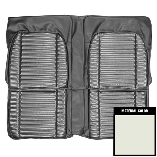 1971 Mopar B-Body; Hardtop; Rear Bench Seat Cover; White (71KSR37C)